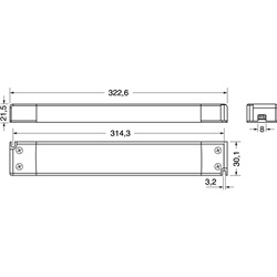 LED Driver 150W 24VCC Slim Lineare alimentazione stabile per lampade LED uso commerciale e residenziale