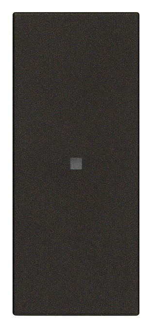 Invertitore 1P 10AX assiale nero illuminabile tasto sostituibile per lampade con alimentatore integrato
