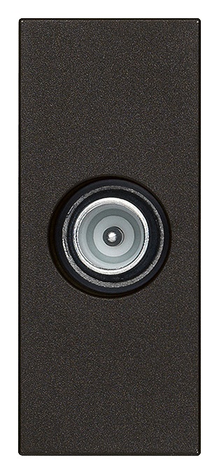 Presa coassiale TV-RD-SAT passante 5-2400 MHz attenuazione 10 dB nero
