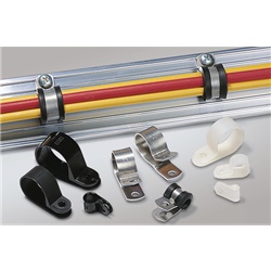 P-Clip alluminio 9,5mm ALU6 fissaggio cavi tubi alta resistenza temperatura