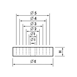 GUARNIZ.CONCENTR.IN NBR X PRESS.IP5