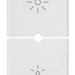 DUE MEZZI TASTI 1M DIMMER BIANCO