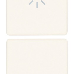 DUE MEZZI TASTI 1M DIMMER BIANCO