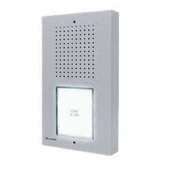 Serie Ciao - Pulsantiera audio da parete, sistema 2 fili analogico, 1 chiamata kit KCA0061, IP54, IK08