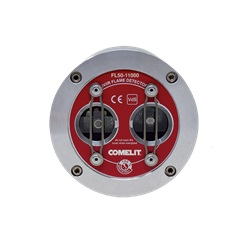 Rivelatore di fiamma ATEX 1 UV + 1 IR, contenitore alluminio Ex-d, portata 25m, test automatico, IP65