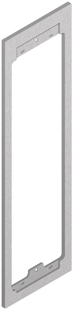 Adattatore retrofit scatola 9193 acciaio inox per placca Steely 3 moduli incasso