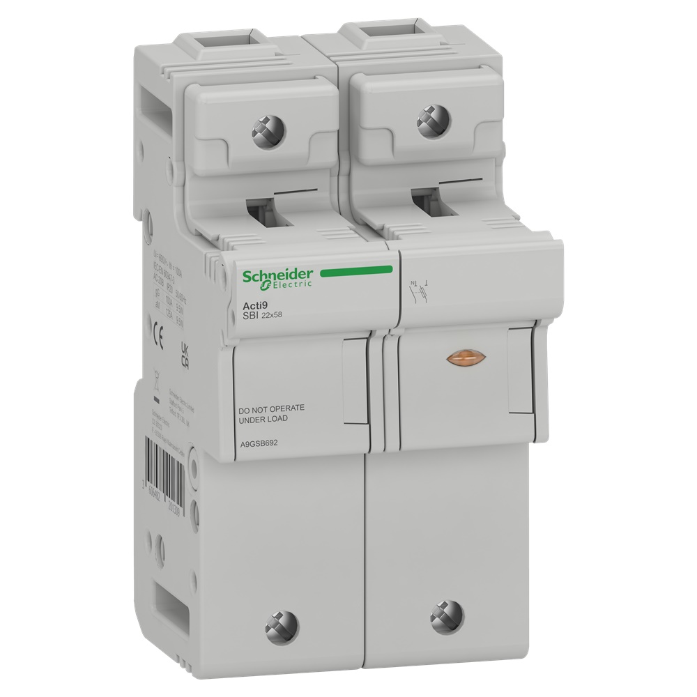 Fuse Disconnector, Acti9 SBI, 1P+N, 125A, for fuse 22 x 58mm