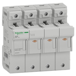 Sezionatore portafusibile Acti9 SBI 3P+N 50A 14x51mm per protezione sovraccarico e cortocircuito, uso industriale e civile