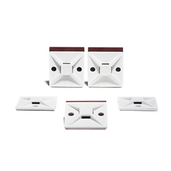Basetta adesiva 28x28 mm nero MB4APT-A adesione elevata superfici basse e alte energie uso industriale interno esterno