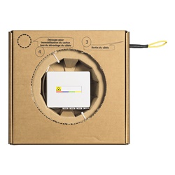 STOA scatola terminazione ottica 4 fibre preconnesse 70m montaggio parete rete fibra ottica