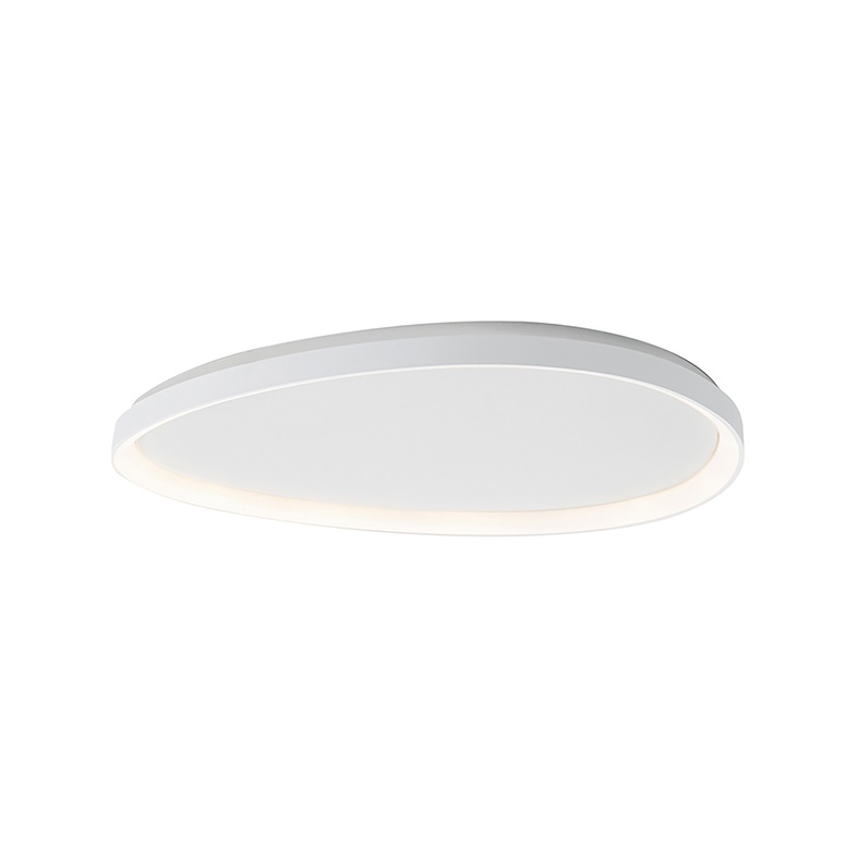 Plafoniera LED bianca 36W 3000K IP20 design compatto per interni uso residenziale e ufficio
