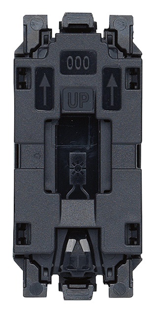 Meccanismo interruttore 1P 10AX 250V illuminabile per lampade con alimentatore integrato