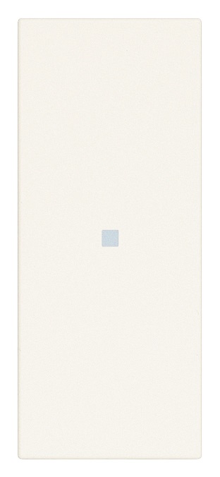 Tasto 1 modulo assiale bianco intercambiabile illuminabile per comandi elettrici