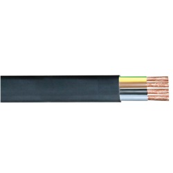CAVO PIATTO NERO ANTIF. 4X35