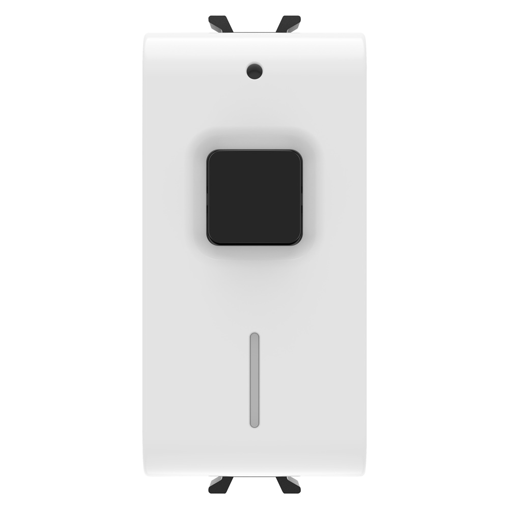 ATTUATORE ON/OFF CONNESSO CON MISURA DI ENERGIA - 100-240 V ac 50/60 Hz - NA 16A (AC1)  240  V ac - 1 MODULO - BIANCO LUCIDO - CHORUSMART