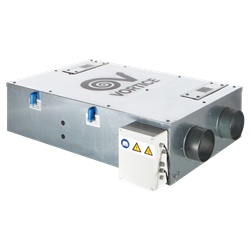 Recuperatore calore controsoffitto ventilatori EC 125 mm residenziale