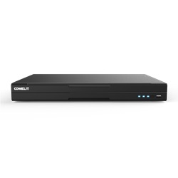 Serie Next - NVR 16 canali IP 4K con PoE, funzioni video analisi DVA, APP Comelit Videosorveglianza, alimentatore incluso, HDD 2TB