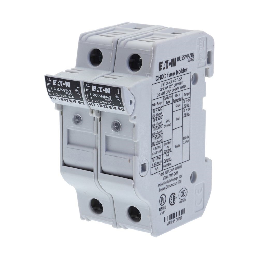 CHCC2DIU BASE 10X38 30A 600VAC/DC 2