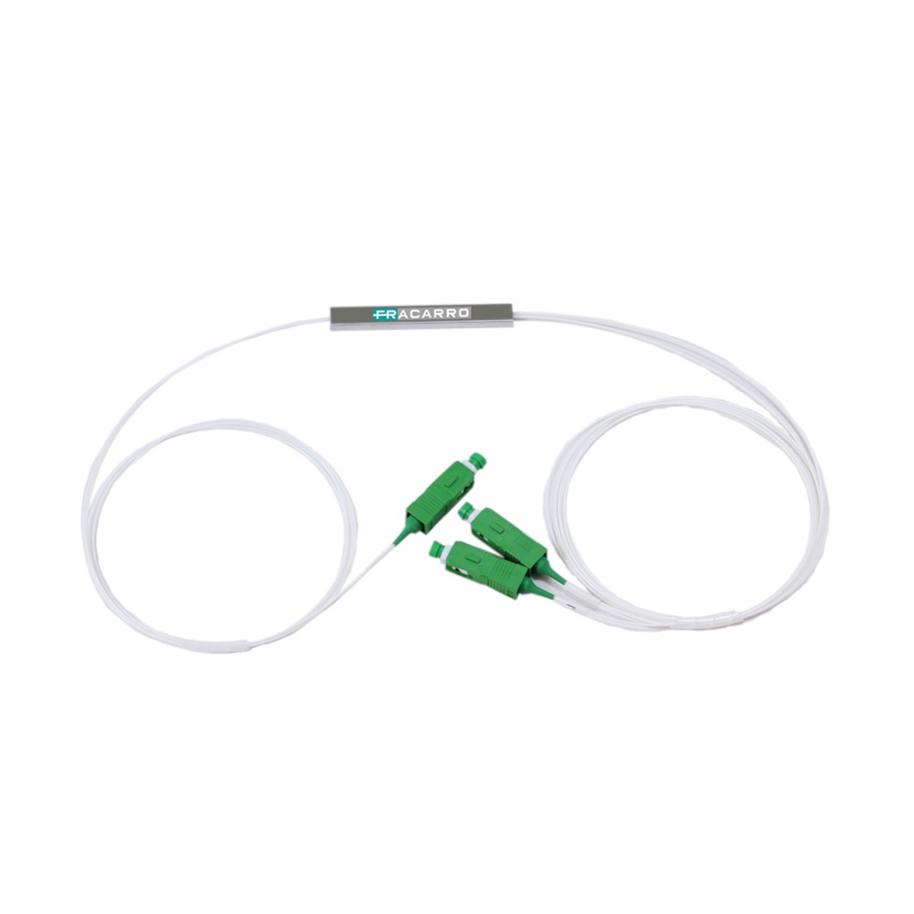 PLC mini splitter ottico 1x2 SC/APC per distribuzione FTTH edificio