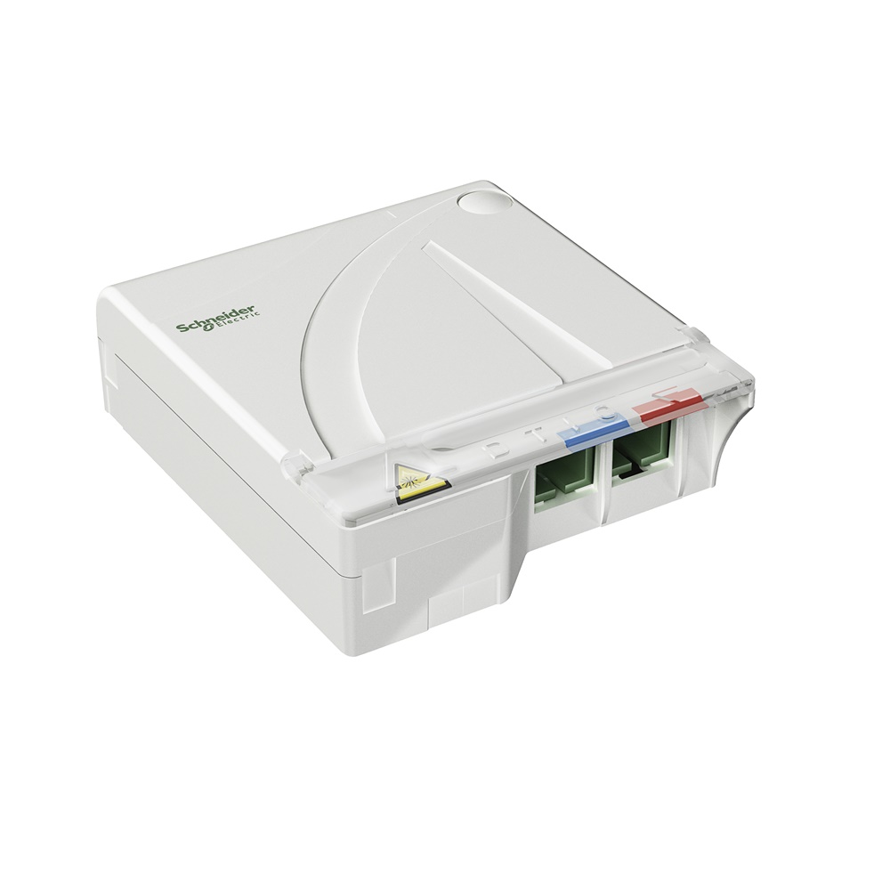 STOA con 2 bussole SC/APC simplex per connessioni fibra ottica professionali