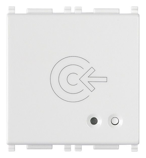 Fuoriporta RFID IoT Bluetooth 5.0 con relè 16A bianco 2 moduli per controllo accessi smart card