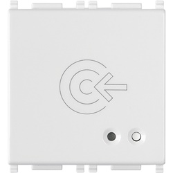 Fuoriporta RFID IoT Bluetooth 5.0 con relè 16A bianco 2 moduli per controllo accessi smart card