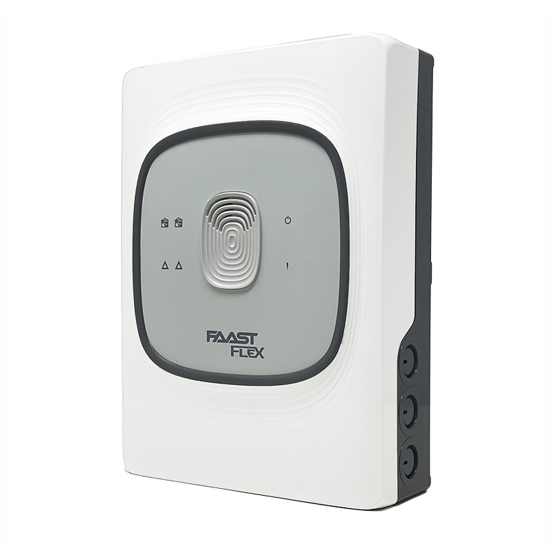 Rivelatore aspirazione 2 canali alta sensibilità, -40°C campionamento, tubazione 420m, 3 relè/canale, 24VDC 450mA, IP40, EN54-20 VDS