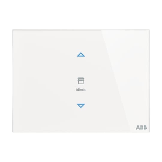Placca touch 2 canali multifunzione con sensore temperatura per sistemi KNX EIB