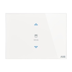 Placca touch 2 canali multifunzione con sensore temperatura per sistemi KNX EIB