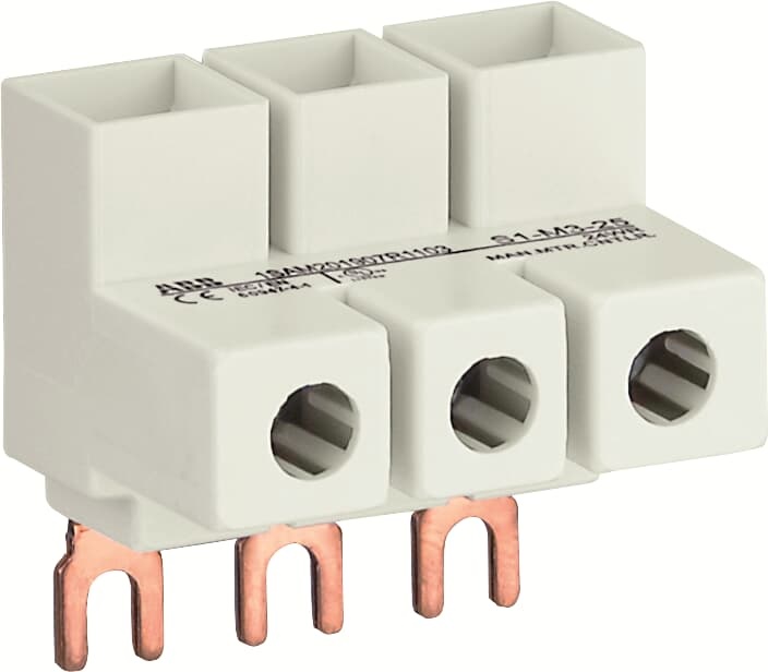 S1-M3-25 morsetto alimentazione trifase 25mm² per avviatori motore MS116/MS132 65A tipo E