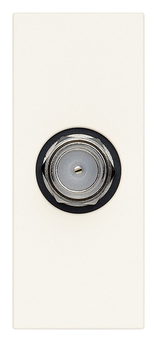 PRESA COASSIALE TIPO F BIANCO