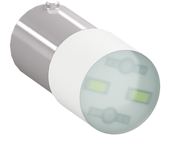 Lampadina LED BA9S bianco 6V BA9S socket alta efficienza per illuminazione tecnica e segnalazione