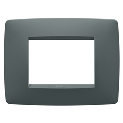 PLACCA ONE - IN TECNOPOLIMERO VERNICIATO - 3 POSTI - OTTANIO - CHORUSMART