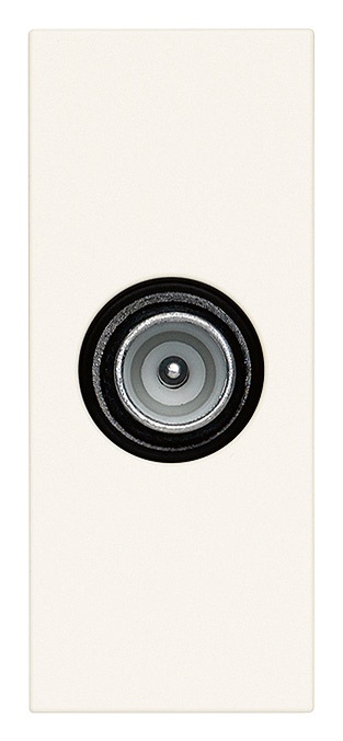 Presa coassiale TV-RD-SAT passante 5-2400 MHz attenuazione 10 dB bianco