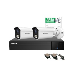 Serie Next - Kit AHD 5MP 4 canali, DVR AHDVR004N05A + 2 telecamere AHBCAMS05FB + alimentatori + cartello videosorveglianza