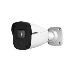 Serie Next - Telecamera IP bullet 4MP, ottica fissa 2.8mm, LED IR 20m, funzioni analisi video, alluminio IP67, 12V e PoE, ONVIF