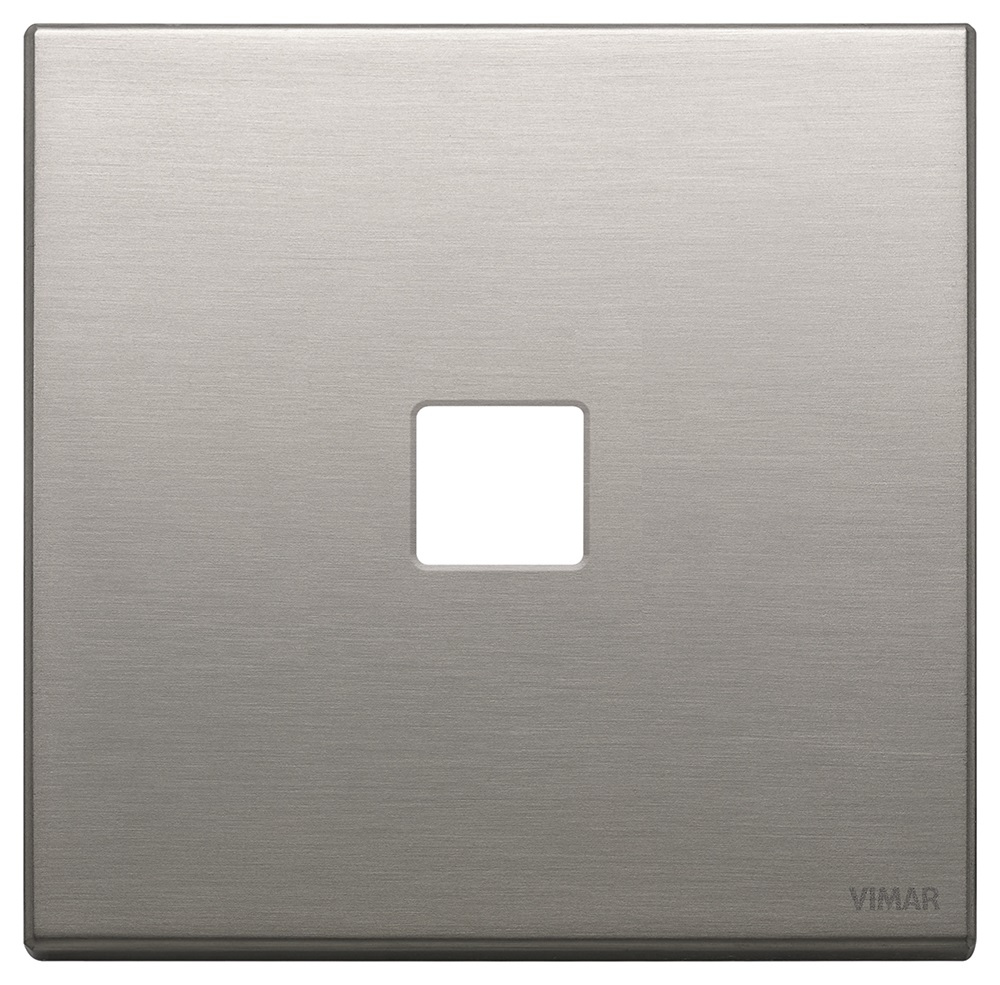 PLACCA 2MX1 FLAT NICHEL SPAZZOLATO