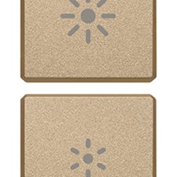 DUE TASTI FLAT DIMMER ORO SATINATO