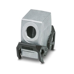 Custodia protettiva B10 alluminio pressofuso impermeabile con bloccaggio trasversale e uscita cavi laterale M25, altezza 72 mm, standard industriale
