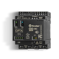 Relè logico programmable OPTA PLUS - Serie 8A (RJ45 per connessioni Ethernet o MODBUS TCP/IP + porta RS485 per connessione seriali e MODUS RTU)