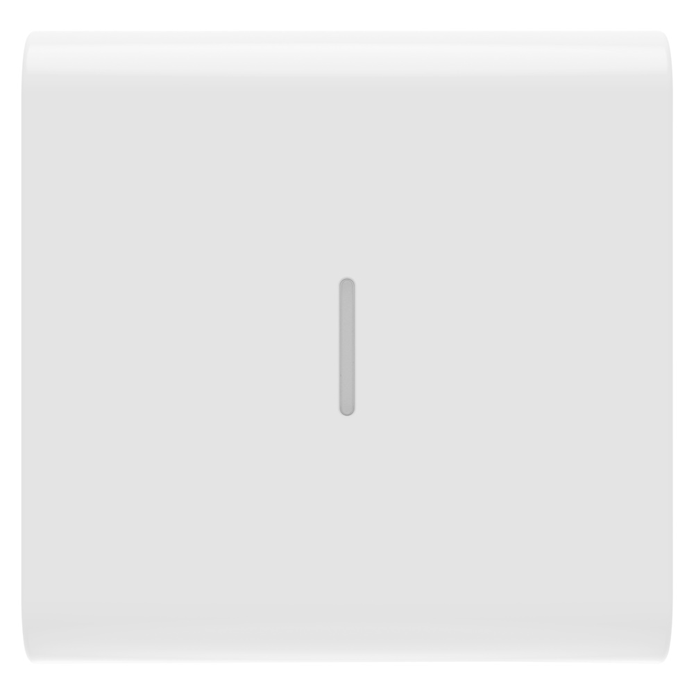 TASTO INTERCAMBIABILE PER COMANDI ASSIALI - CON DIFFUSORE - 2 MODULI - BIANCO LUCIDO - CHORUSMART