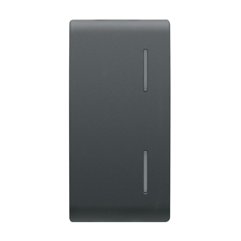 TASTO INTERCAMBIABILE PER PULSANTIERA - CON 2 DIFFUSORI - 1 MODULO - NERO - CHORUSMART