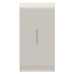 Pulsante interruttore 1 metro con diffusore naturale beige per impianti elettrici professionali