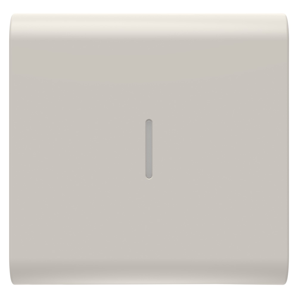 TASTO INTERCAMBIABILE PER COMANDI ASSIALI - CON DIFFUSORE - 2 MODULI - NATURAL BEIGE SATINATO - CHORUSMART