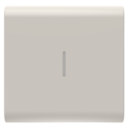 TASTO INTERCAMBIABILE PER COMANDI ASSIALI - CON DIFFUSORE - 2 MODULI - NATURAL BEIGE SATINATO - CHORUSMART