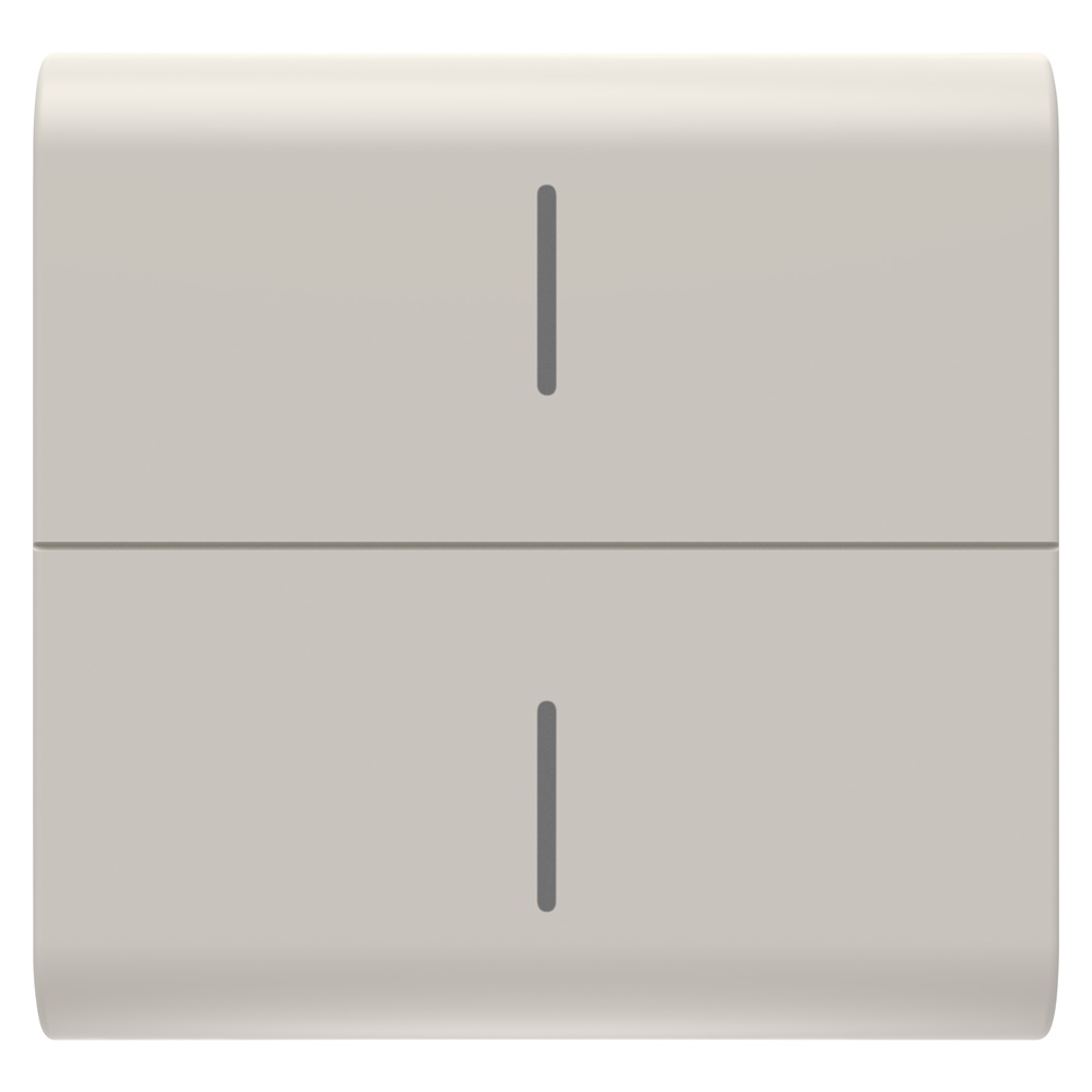 TASTO INTERCAMBIABILE PER PULSANTIERA CONNESSA ECO - 2 MODULI - NATURAL BEIGE SATINATO - CHORUSMART