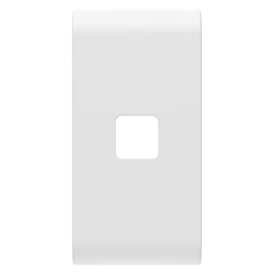 TASTO INTERCAMBIABILE PER COMANDI ASSIALI - DA COMPLETARE CON LENTE - 1 MODULO - BIANCO SATINATO - CHORUSMART