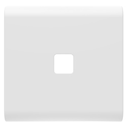 TASTO INTERCAMBIABILE PER COMANDI ASSIALI - DA COMPLETARE CON LENTE - 2 MODULI - BIANCO SATINATO - CHORUSMART