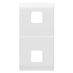 TASTO INTERCAMBIABILE PER COMANDI ASSIALI - DA COMPLETARE CON 2 LENTI - 1 MODULO - BIANCO SATINATO - CHORUSMART