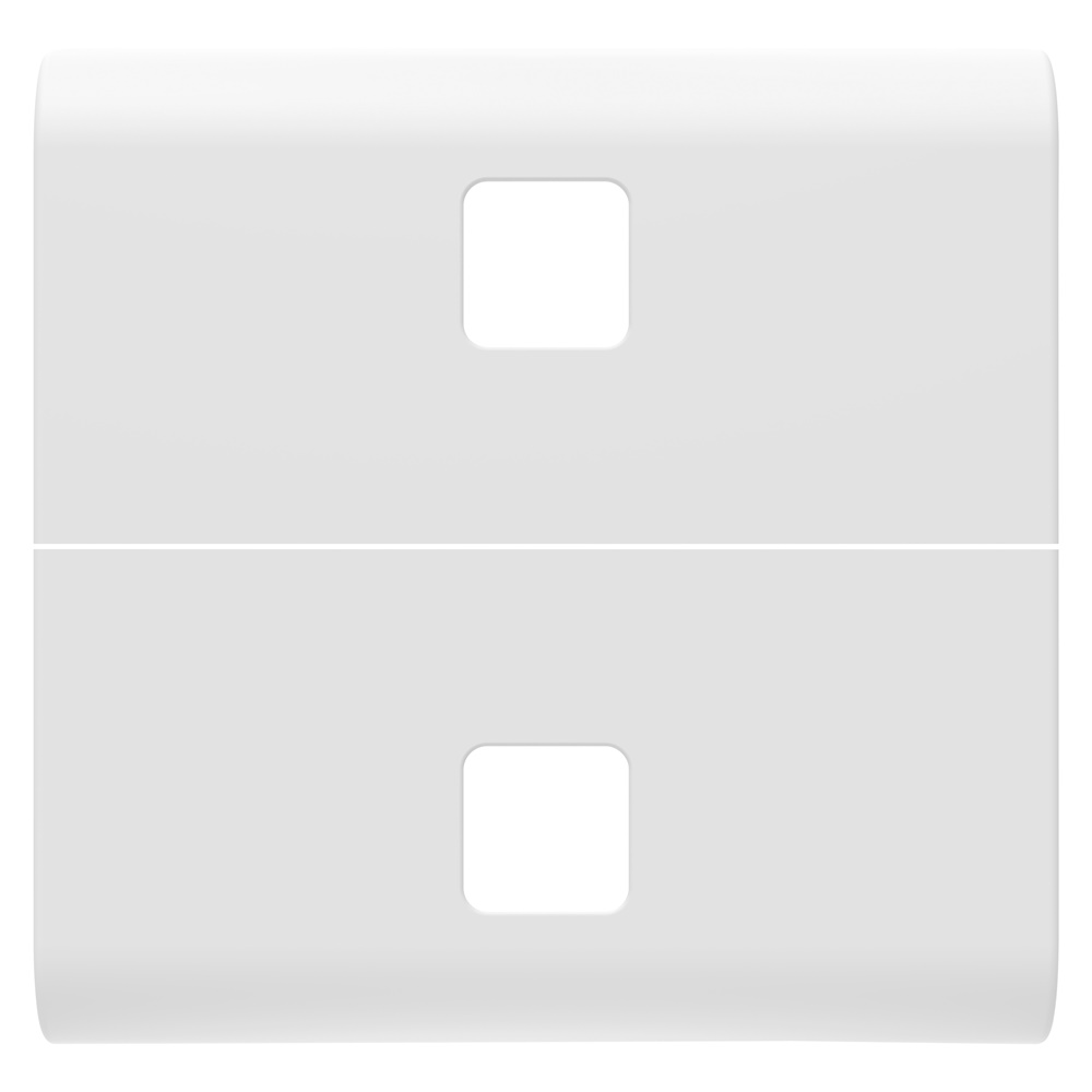 TASTO INTERCAMBIABILE PER COMANDI ASSIALI - DA COMPLETARE CON 2 LENTI - 2 MODULI - BIANCO SATINATO - CHORUSMART